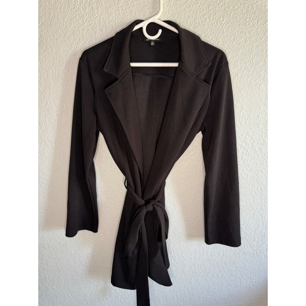 Belted Love, Maven Blazer Womens Medium Black Excellent